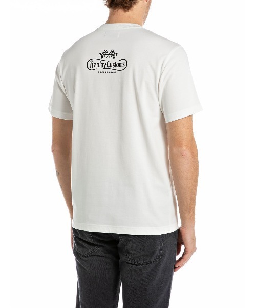 REPLAY（リプレイ）の「レギュラーフィット ヘビーコットンジャージーポケTシャツ（Tシャツ/カットソー・メンズ・ホワイト・X-LARGE/MEDIUM/SMALL）」の2枚目の写真