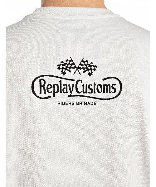 REPLAY（リプレイ）の「レギュラーフィット ヘビーコットンジャージーポケTシャツ（Tシャツ/カットソー・メンズ・ホワイト・X-LARGE/MEDIUM/SMALL）」の4枚目の写真