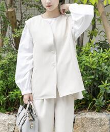 ITEMS URBANRESEARCH | 『イージーケア』フレアトップス×パンツセット(セットアップ)