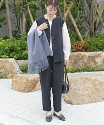 ITEMS URBANRESEARCH(アイテムズ アーバンリサーチ)の『イージーケア』フレアトップス×パンツセット(セットアップ)