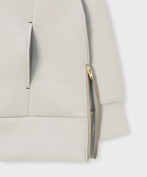 Psycho Bunny（サイコバニー）の「[WOMEN]ダブルフェイス サイドジップパーカ（パーカー・レディース・ネイビー/グレイッシュベージュ/コーラル・FREE）」の8枚目の写真