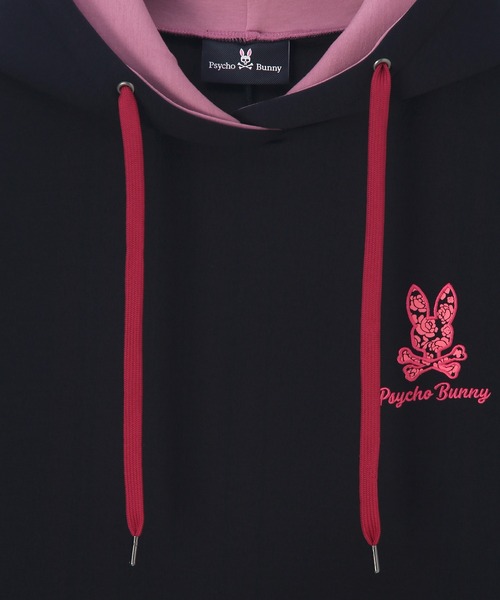 Psycho Bunny（サイコバニー）の「[WOMEN]ダブルフェイス サイドジップパーカ（パーカー・レディース・ネイビー/グレイッシュベージュ/コーラル・FREE）」の14枚目の写真