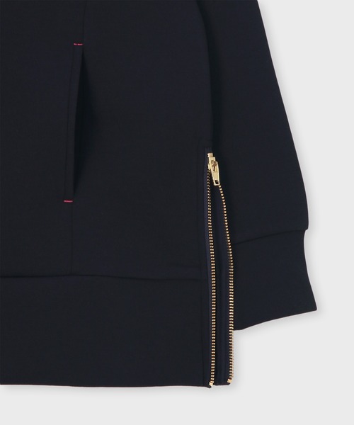 Psycho Bunny（サイコバニー）の「[WOMEN]ダブルフェイス サイドジップパーカ（パーカー・レディース・ネイビー/グレイッシュベージュ/コーラル・FREE）」の15枚目の写真