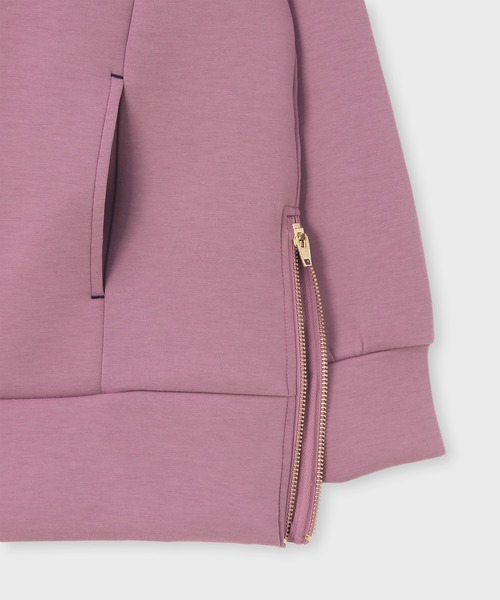 Psycho Bunny（サイコバニー）の「[WOMEN]ダブルフェイス サイドジップパーカ（パーカー・レディース・ネイビー/グレイッシュベージュ/コーラル・FREE）」の21枚目の写真