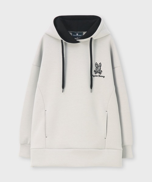 Psycho Bunny（サイコバニー）の「[WOMEN]ダブルフェイス サイドジップパーカ（パーカー・レディース・ネイビー/グレイッシュベージュ/コーラル・FREE）」の7枚目の写真