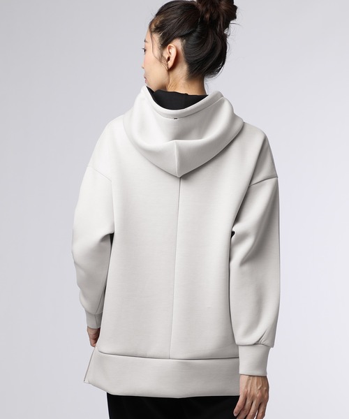 Psycho Bunny（サイコバニー）の「[WOMEN]ダブルフェイス サイドジップパーカ（パーカー・レディース・ネイビー/グレイッシュベージュ/コーラル・FREE）」の5枚目の写真