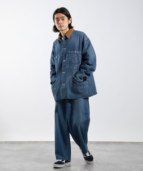 Lee（リー）の「【Lee(リー)】別注デニムカバーオール（デニム