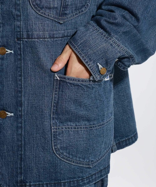 Lee（リー）の「【Lee(リー)】別注デニムカバーオール（デニム