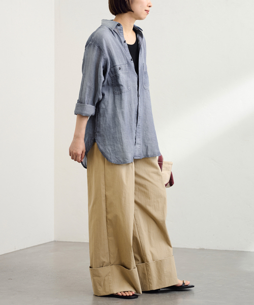 FRAMeWORK（フレームワーク）の「≪追加≫エクストラワイドマッキンパンツ2（チノパンツ・レディース・ベージュ・36/38/40）」の3枚目の写真