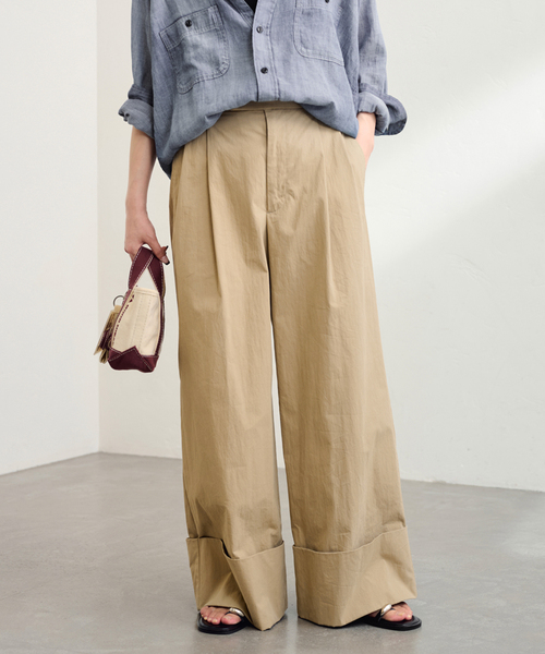 FRAMeWORK（フレームワーク）の「≪追加≫エクストラワイドマッキンパンツ2（チノパンツ・レディース・ベージュ・36/38/40）」の5枚目の写真