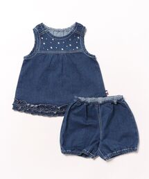 HAKKA BABY | [ベビー]7オンスストレッチデニムセットアップ(チュニック)