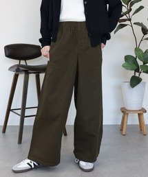綿100% ワイドチノパンツ