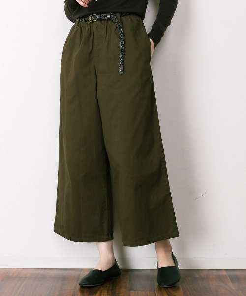 RCD(アールシーディー)の「綿100% ワイドチノパンツ(チノパンツ・レディース・カーキ/ベージュ/ブラック・LL/M/3L/4L/L)」の10枚目の写真