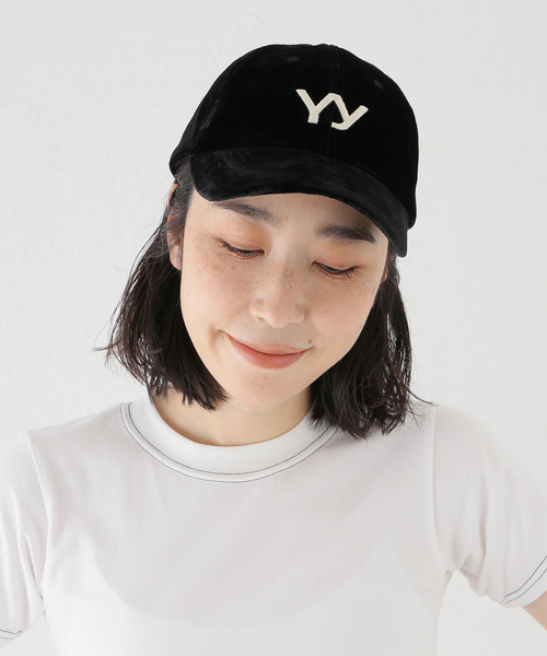 OPEN YY / オープンワイワイ】 VELVET BALL CAP YY253AC003