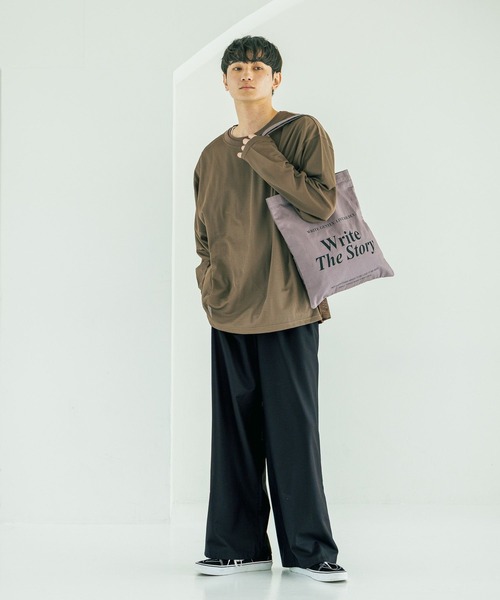 LAKOLE(ラコレ)の「【2枚セット】メッシュアンサンブル / 592137(Tシャツ/カットソー・メンズ・ブラック/カーキ/ホワイト・LARGE/MEDIUM)」の8枚目の写真