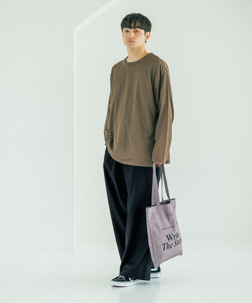LAKOLE(ラコレ)の「【2枚セット】メッシュアンサンブル / 592137(Tシャツ/カットソー・メンズ・ブラック/カーキ/ホワイト・LARGE/MEDIUM)」の9枚目の写真