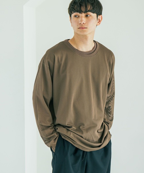 LAKOLE(ラコレ)の「【2枚セット】メッシュアンサンブル / 592137(Tシャツ/カットソー・メンズ・ブラック/カーキ/ホワイト・LARGE/MEDIUM)」の10枚目の写真
