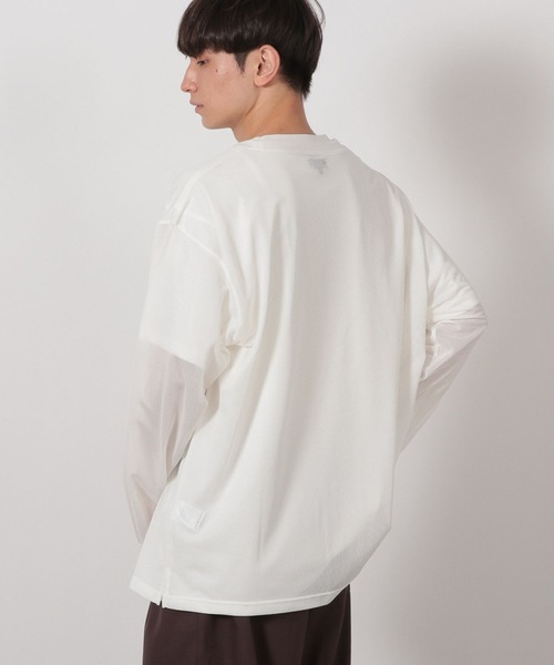 LAKOLE(ラコレ)の「【2枚セット】メッシュアンサンブル / 592137(Tシャツ/カットソー・メンズ・ブラック/カーキ/ホワイト・LARGE/MEDIUM)」の12枚目の写真