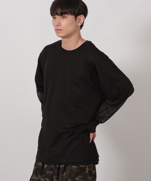 LAKOLE(ラコレ)の「【2枚セット】メッシュアンサンブル / 592137(Tシャツ/カットソー・メンズ・ブラック/カーキ/ホワイト・LARGE/MEDIUM)」の15枚目の写真