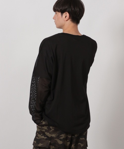 LAKOLE(ラコレ)の「【2枚セット】メッシュアンサンブル / 592137(Tシャツ/カットソー・メンズ・ブラック/カーキ/ホワイト・LARGE/MEDIUM)」の16枚目の写真
