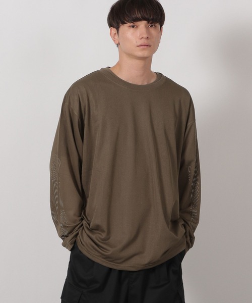 LAKOLE(ラコレ)の「【2枚セット】メッシュアンサンブル / 592137(Tシャツ/カットソー・メンズ・ブラック/カーキ/ホワイト・LARGE/MEDIUM)」の19枚目の写真