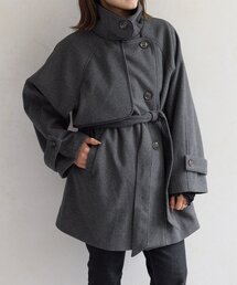 Thevon | パイピングスタンドカラーミドルコート(その他アウター)