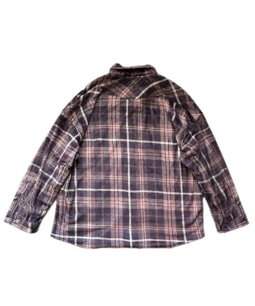 TALKING ABOUT THE ABSTRACTION（トーキング　アバウト　ジ　アブストラクション）の「【TALKING ABOUT THE ABSTRACTION】GAME SHIRTS PRINT P/O SHIRTS / チェック [2526AW-SH-002]（スウェット・メンズ・マルチ・L/M）」の3枚目の写真
