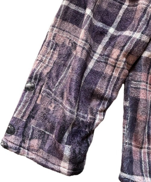 TALKING ABOUT THE ABSTRACTION（トーキング　アバウト　ジ　アブストラクション）の「【TALKING ABOUT THE ABSTRACTION】GAME SHIRTS PRINT P/O SHIRTS / チェック [2526AW-SH-002]（スウェット・メンズ・マルチ・L/M）」の8枚目の写真