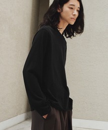 WYM LIDNM(EB oC h)EXTRA FINE COTTON CROPPED L/S TEE(TVc/Jbg\[)