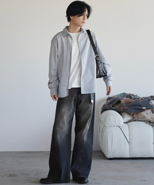 EXTRA FINE COTTON CROPPED L/S TEE（Tシャツ/カットソー）｜WYM LIDNM