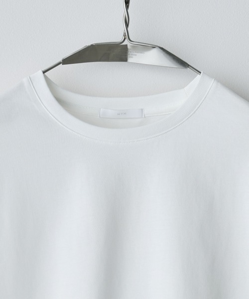 WYM LIDNM（ウィム バイ リドム）の「EXTRA FINE COTTON CROPPED L/S TEE（Tシャツ/カットソー・メンズ・チャコール/ホワイト/ライトグレー/ブラック/ブラウン系/グレー系/グリーン系・S/M/L/XL）」の14枚目の写真