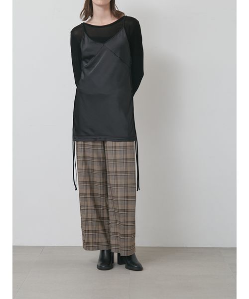 styling/（スタイリング）の「【セットアップ対応】サイドタックスーツパンツ（その他パンツ・レディース・グレー/モカ/チェック・0/1）」の18枚目の写真