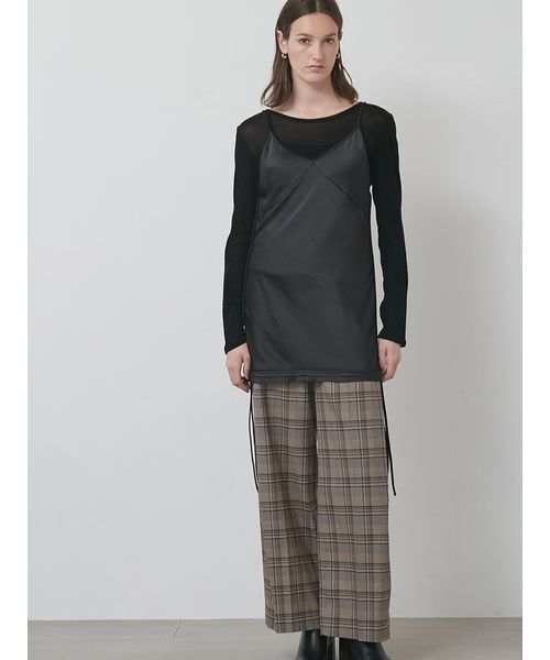 styling/（スタイリング）の「【セットアップ対応】サイドタックスーツパンツ（その他パンツ・レディース・グレー/モカ/チェック・0/1）」の15枚目の写真