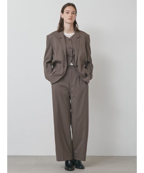 styling/（スタイリング）の「【セットアップ対応】サイドタックスーツパンツ（その他パンツ・レディース・グレー/モカ/チェック・0/1）」の20枚目の写真