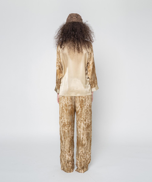 muller of yoshiokubo(ミュラーオブヨシオクボ)の「muller of yoshiokubo ミュラーオブヨシオクボ / MURAL PANTS ミューラルパンツ / MLF25410(その他パンツ・レディース・ベージュ/ネイビー・36/38)」の5枚目の写真