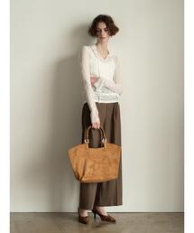 Te chichi | ハイウエストフロントジップワイドパンツ《2025Autumn catalog item》(その他パンツ)