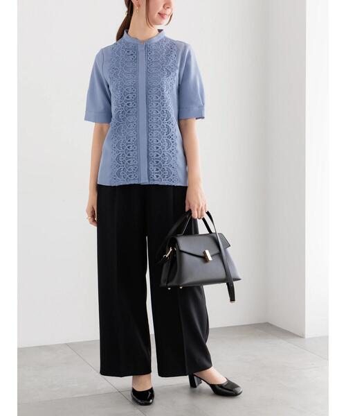 Te chichi（テチチ）の「ハイウエストフロントジップワイドパンツ《2025Autumn catalog item》（その他パンツ・レディース・ブラウン/ブラック/チャコールグレー・F）」の16枚目の写真