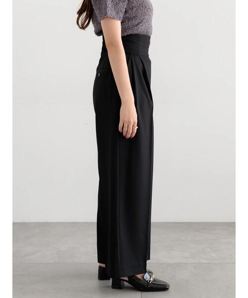 Te chichi（テチチ）の「ハイウエストフロントジップワイドパンツ《2025Autumn catalog item》（その他パンツ・レディース・ブラウン/ブラック/チャコールグレー・F）」の20枚目の写真