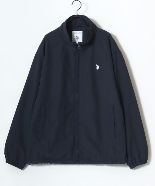 U.S. POLO ASSN.(ユーエスポロアッスン)の「U.S. POLO ASSN./ユーエスポロアッスン 別注 Fleece Lining Nylon Jacket/オーバーサイズ 裏フリース ナイロンジャケット/トラックジャケット/ブルゾン/レディース メンズ(ナイロンジャケット・メンズ・チャコール/ブラック/ネイビー・LL/L/M)」の11枚目の写真