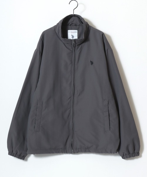 U.S. POLO ASSN.(ユーエスポロアッスン)の「U.S. POLO ASSN./ユーエスポロアッスン 別注 Fleece Lining Nylon Jacket/オーバーサイズ 裏フリース ナイロンジャケット/トラックジャケット/ブルゾン/レディース メンズ(ナイロンジャケット・メンズ・チャコール/ブラック/ネイビー・LL/L/M)」の9枚目の写真