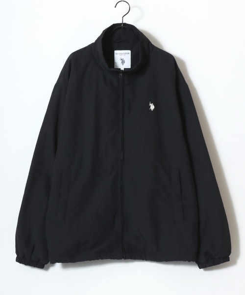 U.S. POLO ASSN.(ユーエスポロアッスン)の「U.S. POLO ASSN./ユーエスポロアッスン 別注 Fleece Lining Nylon Jacket/オーバーサイズ 裏フリース ナイロンジャケット/トラックジャケット/ブルゾン/レディース メンズ(ナイロンジャケット・メンズ・チャコール/ブラック/ネイビー・LL/L/M)」の7枚目の写真