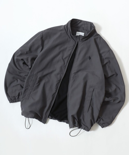 U.S. POLO ASSN.(ユーエスポロアッスン)の「U.S. POLO ASSN./ユーエスポロアッスン 別注 Fleece Lining Nylon Jacket/オーバーサイズ 裏フリース ナイロンジャケット/トラックジャケット/ブルゾン/レディース メンズ(ナイロンジャケット・メンズ・チャコール/ブラック/ネイビー・LL/L/M)」の17枚目の写真