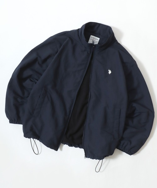 U.S. POLO ASSN.(ユーエスポロアッスン)の「U.S. POLO ASSN./ユーエスポロアッスン 別注 Fleece Lining Nylon Jacket/オーバーサイズ 裏フリース ナイロンジャケット/トラックジャケット/ブルゾン/レディース メンズ(ナイロンジャケット・メンズ・チャコール/ブラック/ネイビー・LL/L/M)」の18枚目の写真
