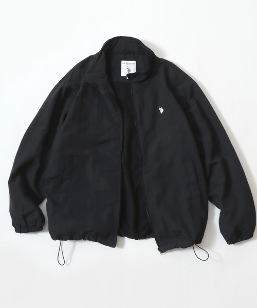 U.S. POLO ASSN.(ユーエスポロアッスン)の「U.S. POLO ASSN./ユーエスポロアッスン 別注 Fleece Lining Nylon Jacket/オーバーサイズ 裏フリース ナイロンジャケット/トラックジャケット/ブルゾン/レディース メンズ(ナイロンジャケット・メンズ・チャコール/ブラック/ネイビー・LL/L/M)」の13枚目の写真