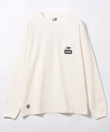 FREAK'S STORE（フリークスストア）の「限定展開 CHUMS/チャムス ブービーフェイスポケットブラッシュドロングスリーブTシャツ / CH01-2670（Tシャツ/カットソー・メンズ）」