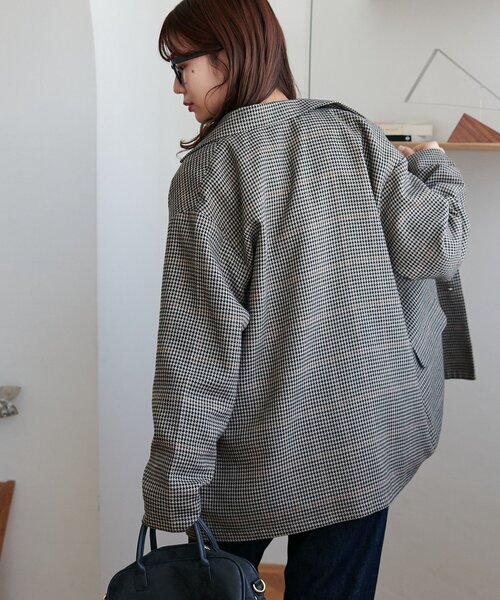 セール】【WEB限定】金ボタンチェックWテーラージャケット（テーラード