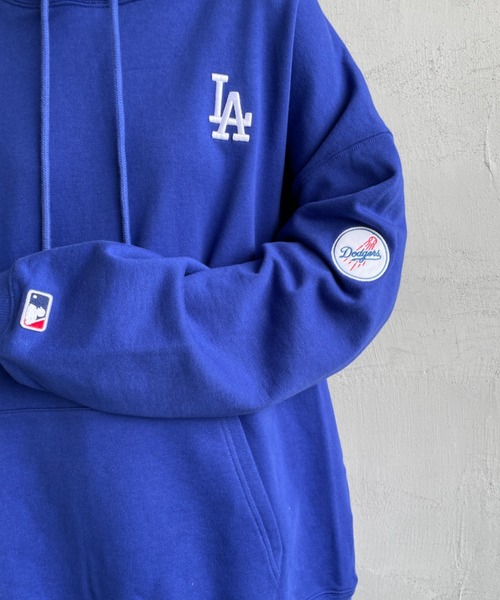 MLB（メジャーリーグベースボール）の「[FANATICS/ファナティクス] 別注 MLBロゴ バックプリント スウェットパーカー（パーカー・レディース・ブラック/チャコールグレー/ブルー・S/M/L/XL/XXL）」の21枚目の写真
