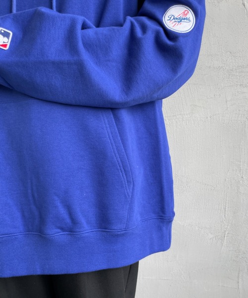 MLB（メジャーリーグベースボール）の「[FANATICS/ファナティクス] 別注 MLBロゴ バックプリント スウェットパーカー（パーカー・レディース・ブラック/チャコールグレー/ブルー・S/M/L/XL/XXL）」の22枚目の写真