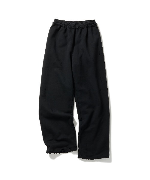 パンツ DISTRESS Regular Sweatpants / Black セール】DISTRESS Regular Sweatpants（スウェットパンツ）｜PERVERZE
