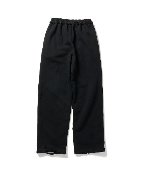 パンツ DISTRESS Regular Sweatpants / Black セール】DISTRESS Regular Sweatpants（スウェットパンツ）｜PERVERZE